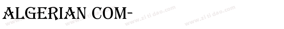 Algerian Com字体转换
